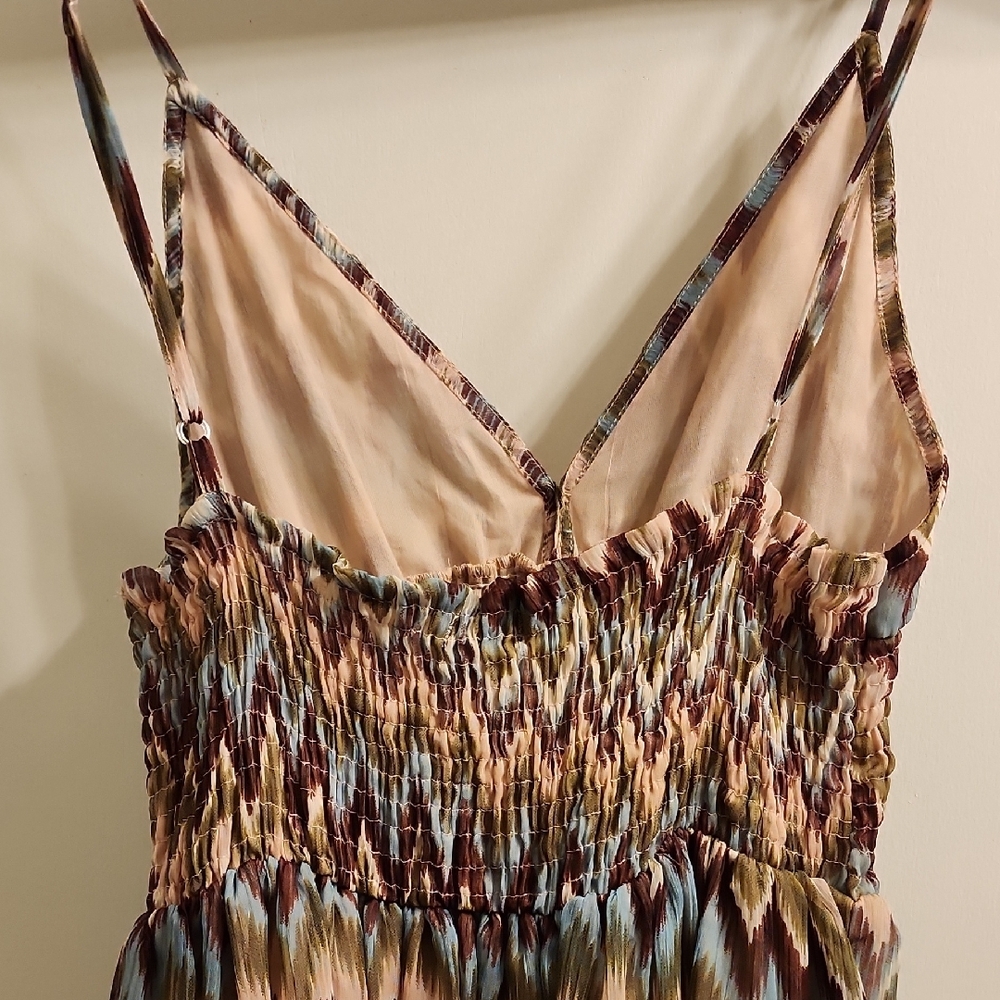 Chevron Patterned Multicolor Dress - Picture 5 of 9